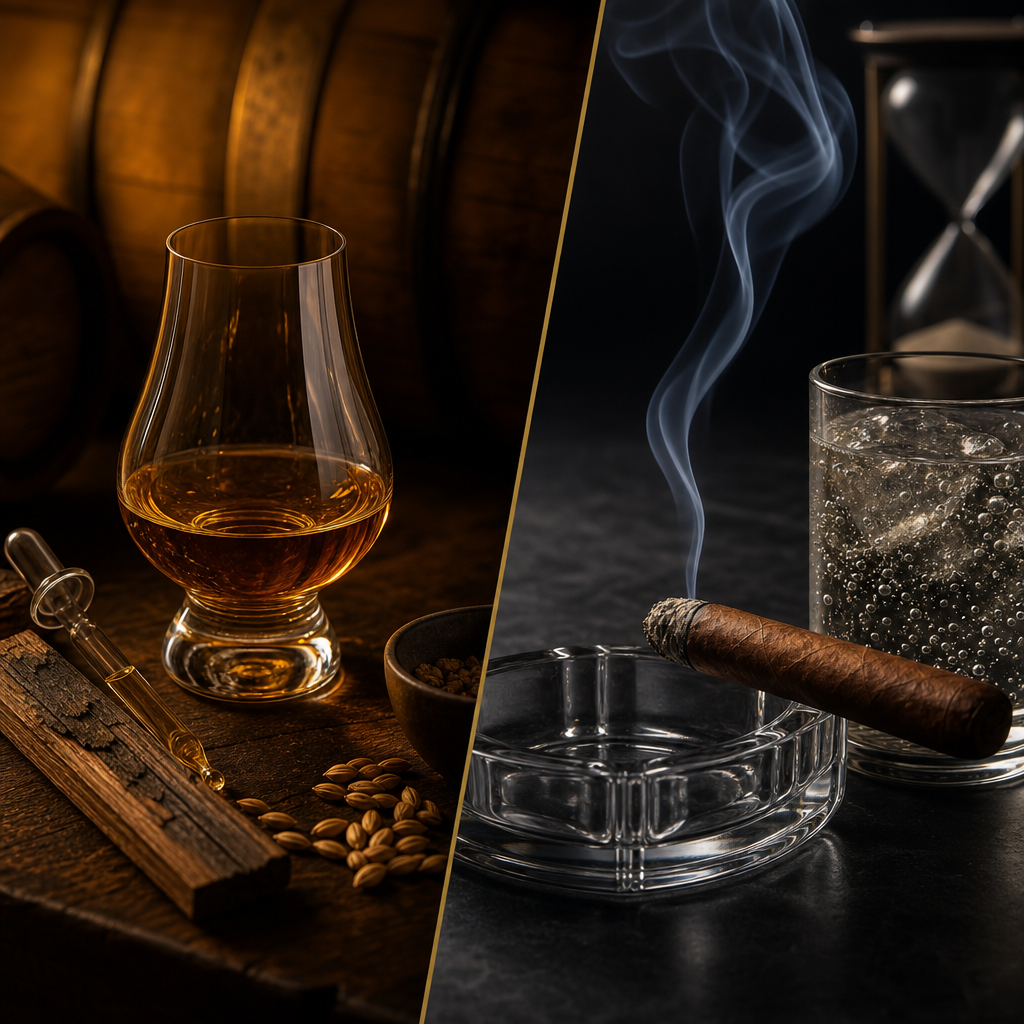 Introduction to Blended Whisky: The Art of Balance in an Accessible Style, Paired with a Half-Hour Ritual of H. Upmann Half Corona