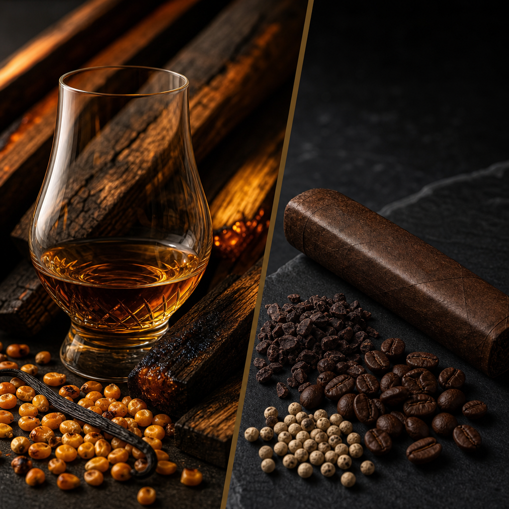 Bourbon's Vanilla Caramel: Kentucky's New Charred Oak Barrels with Padrón 1926 Serie No.9's Dark Cocoa