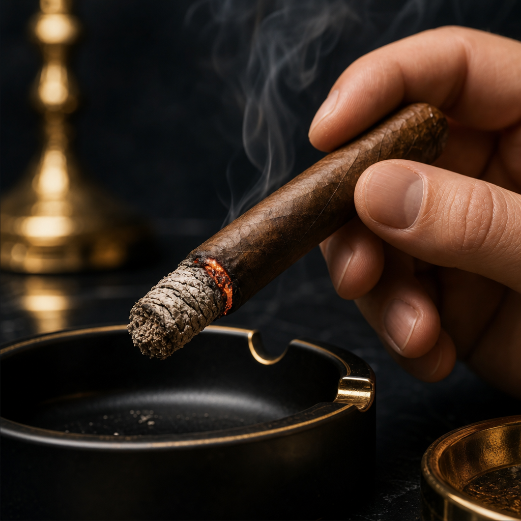 Why should you not flick cigar ash?