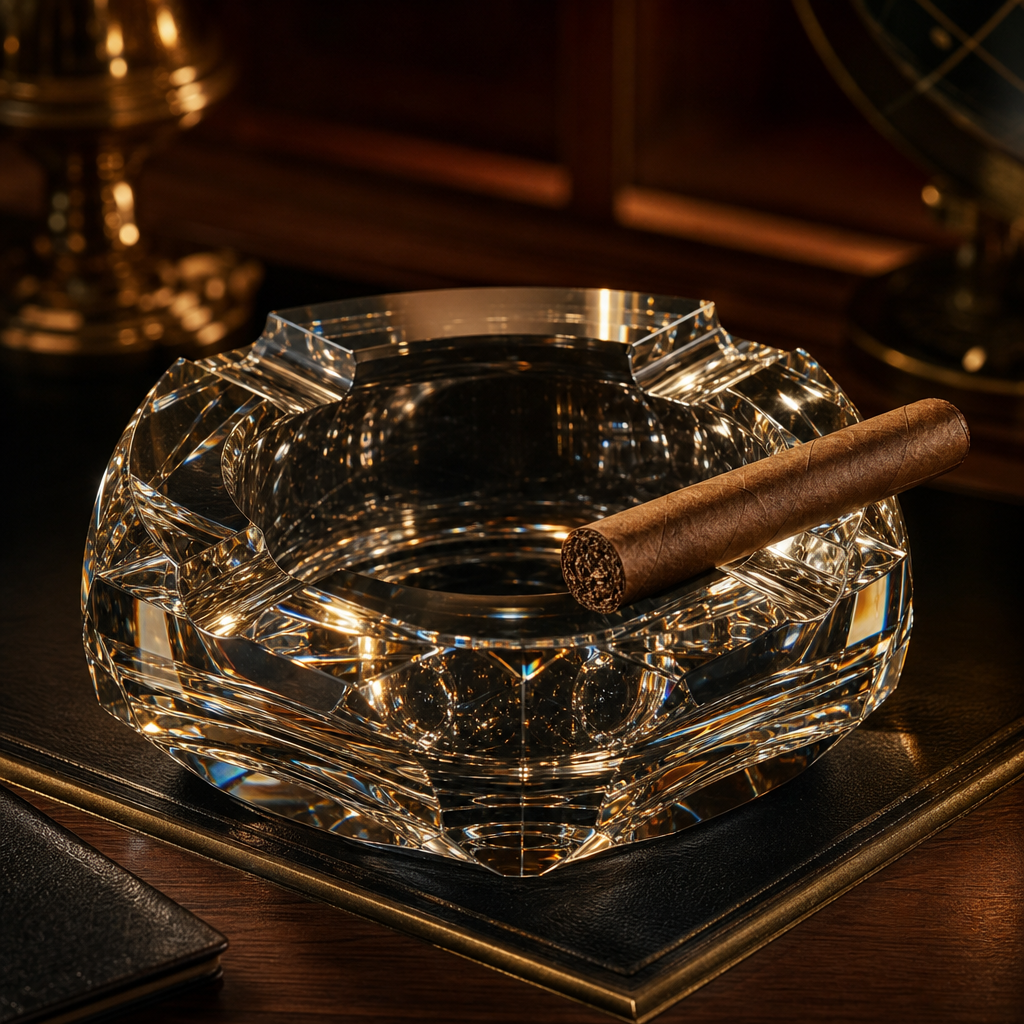 Complete In-Depth Selection of Cigar Ashtrays: Crystal / Lalique / Baccarat Gentlemanly Brands and Study Rituals