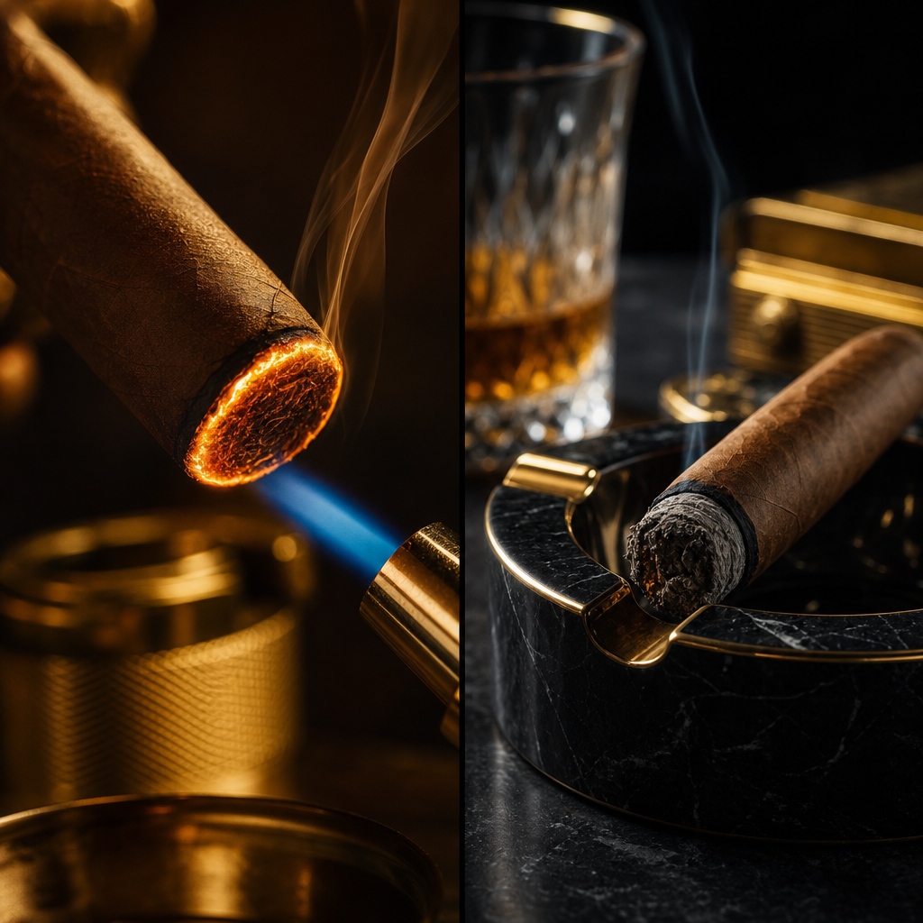 Techniques for Lighting and Extinguishing Cigars: Key Elements to Enhance Taste