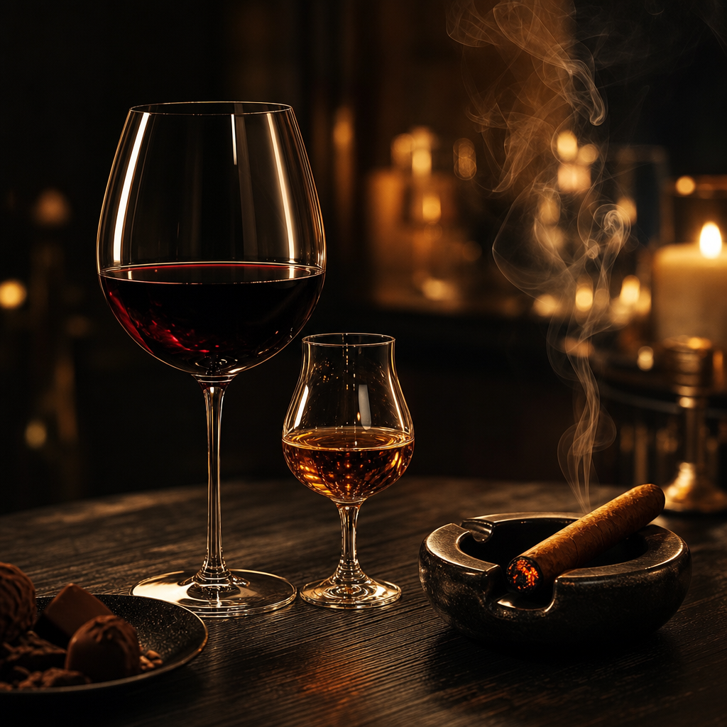 In-Depth Guide to Pairing Cigars with Red Wine, Port, and Sherry