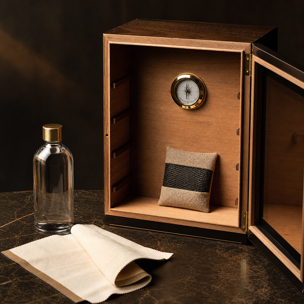 Why does a humidor develop strange odors?