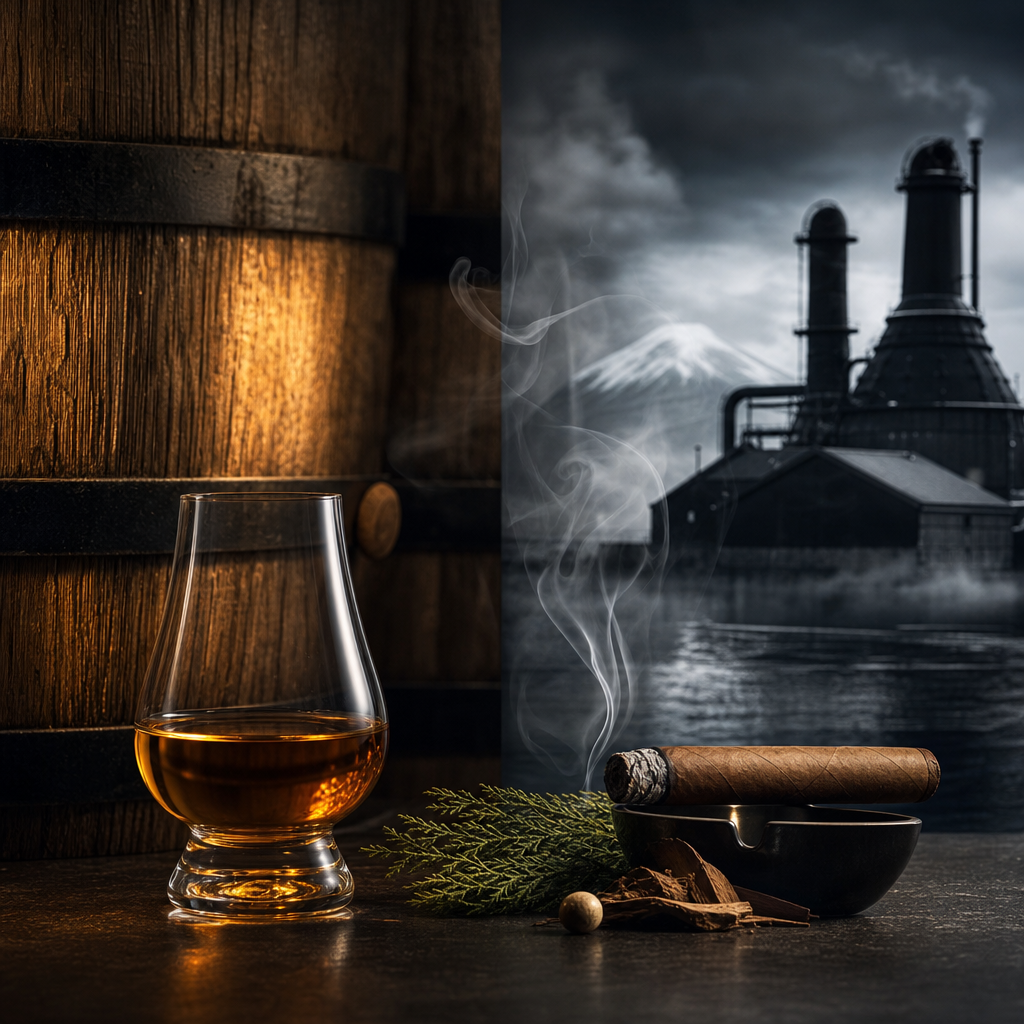The Aesthetics of Mizunara Casks in Japanese Whisky: The Styles of Yamazaki and Yoichi with Kyara Aroma, Paired with the Subtle Layers of Cohiba Siglo VI