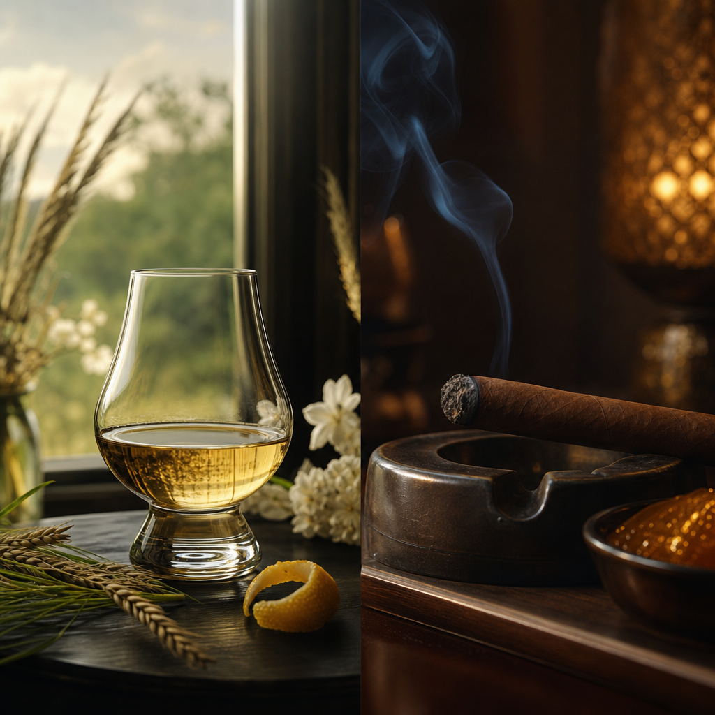 The Lightness of Triple Distilled Lowland Whisky: An Afternoon of Grass and Citrus, Paired with the French Elegance of Quai d'Orsay No.54