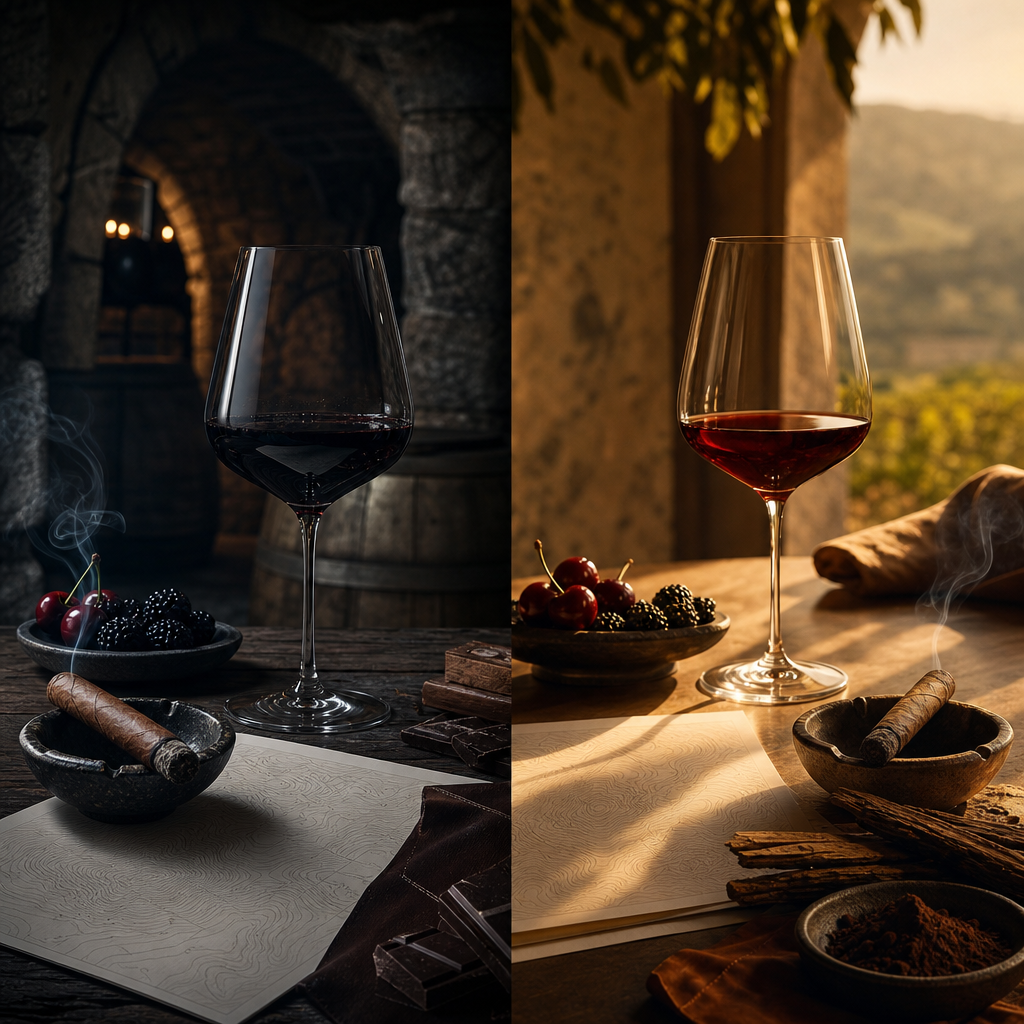 Complete Guide to Wine Regions: Old World and New World Flavor Maps, and a Comprehensive Overview of Pairing with Cigars