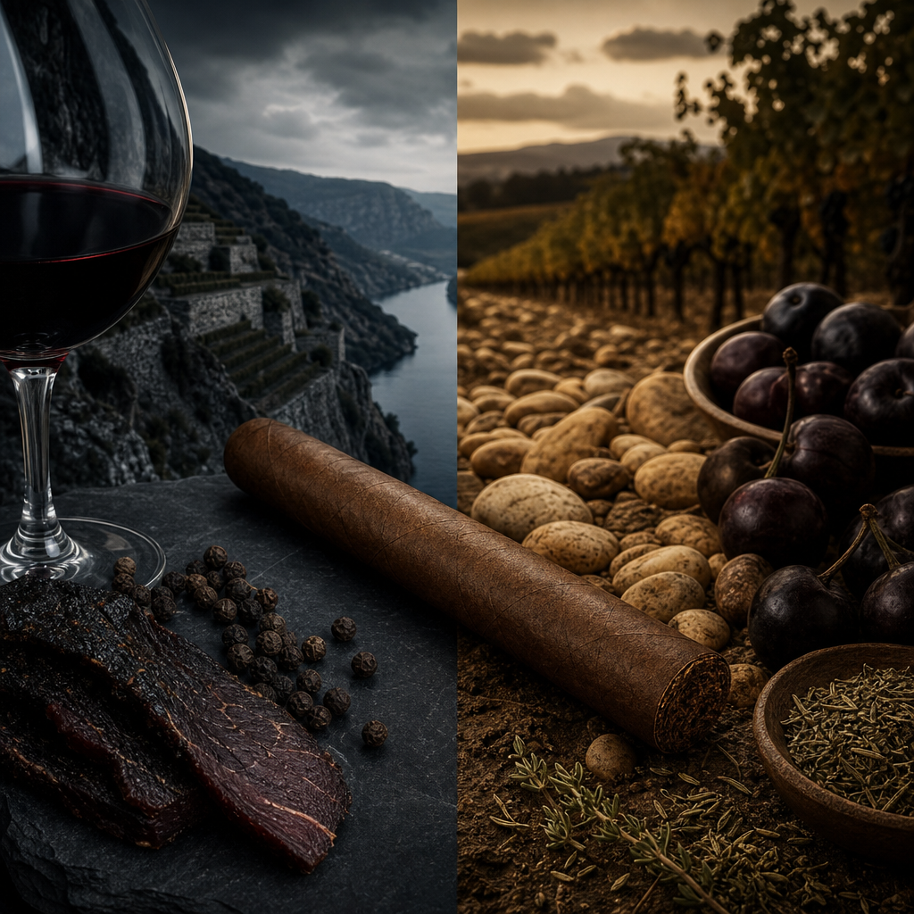 Rhône Wines: Syrah and Châteauneuf-du-Pape - A Resonance of Black Pepper and Provençal Herbs with Partagás Serie D No.4