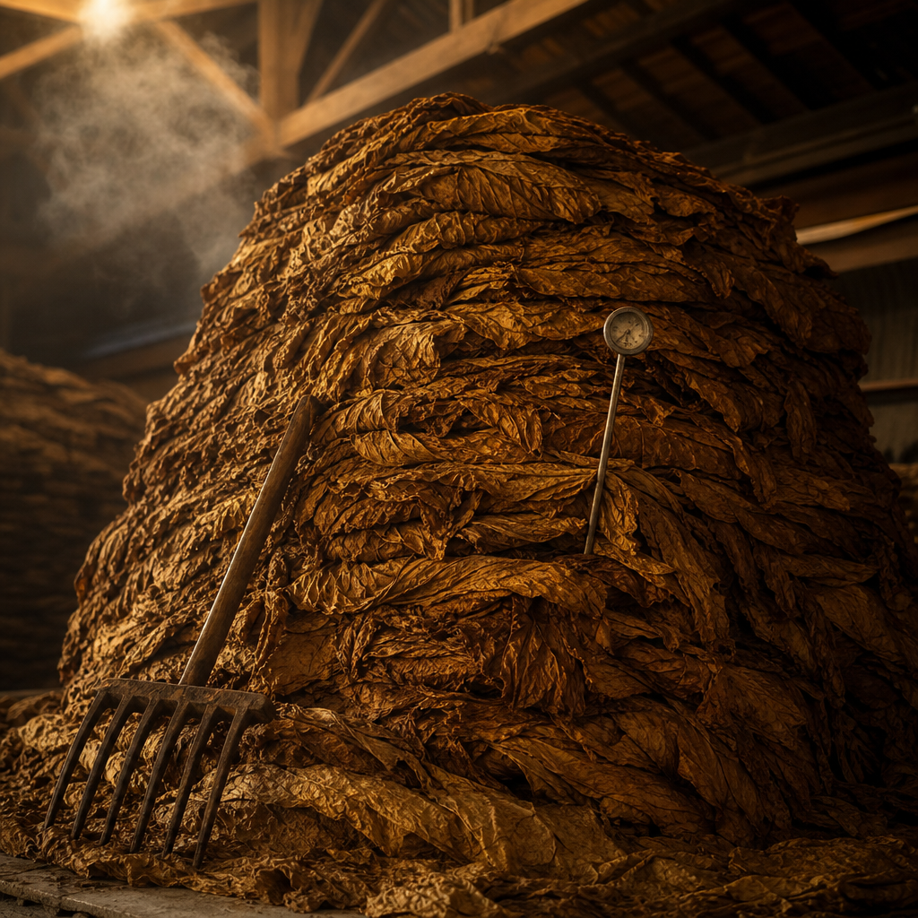 Deep Chemistry of Tobacco Fermentation: Pilón Three-Stage Pile Fermentation, Maillard Reactions, Esterification, and Microbial Succession